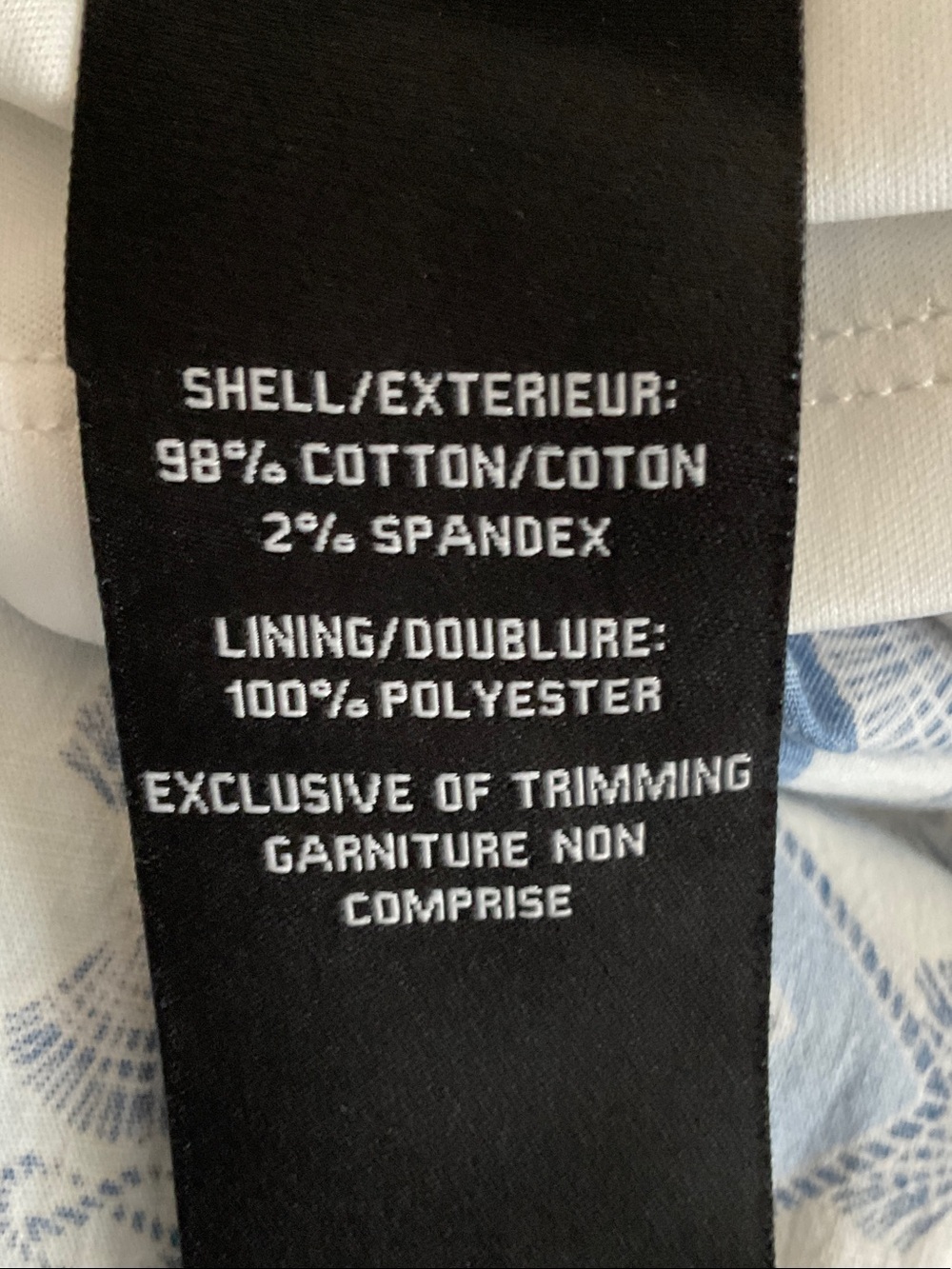 7 For All Mankind Strapless Maxi Dress-Blue & Cream Geometric/Shell Print-Small - Picture 7 of 9